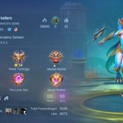Hero 116 •Emblem ALL Max •All skin 196 •Epic Limited karrie •3 epic •Hollowen Lylia •9 Special •Good Efect recall & Spawn #S1084 0